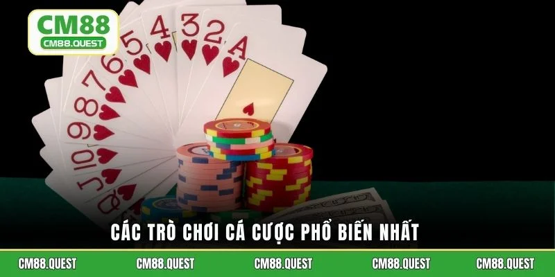 Các trò chơi cá cược phổ biến nhất