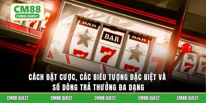 Cách đặt cược, các biểu tượng đặc biệt và số dòng trả thưởng đa dạng